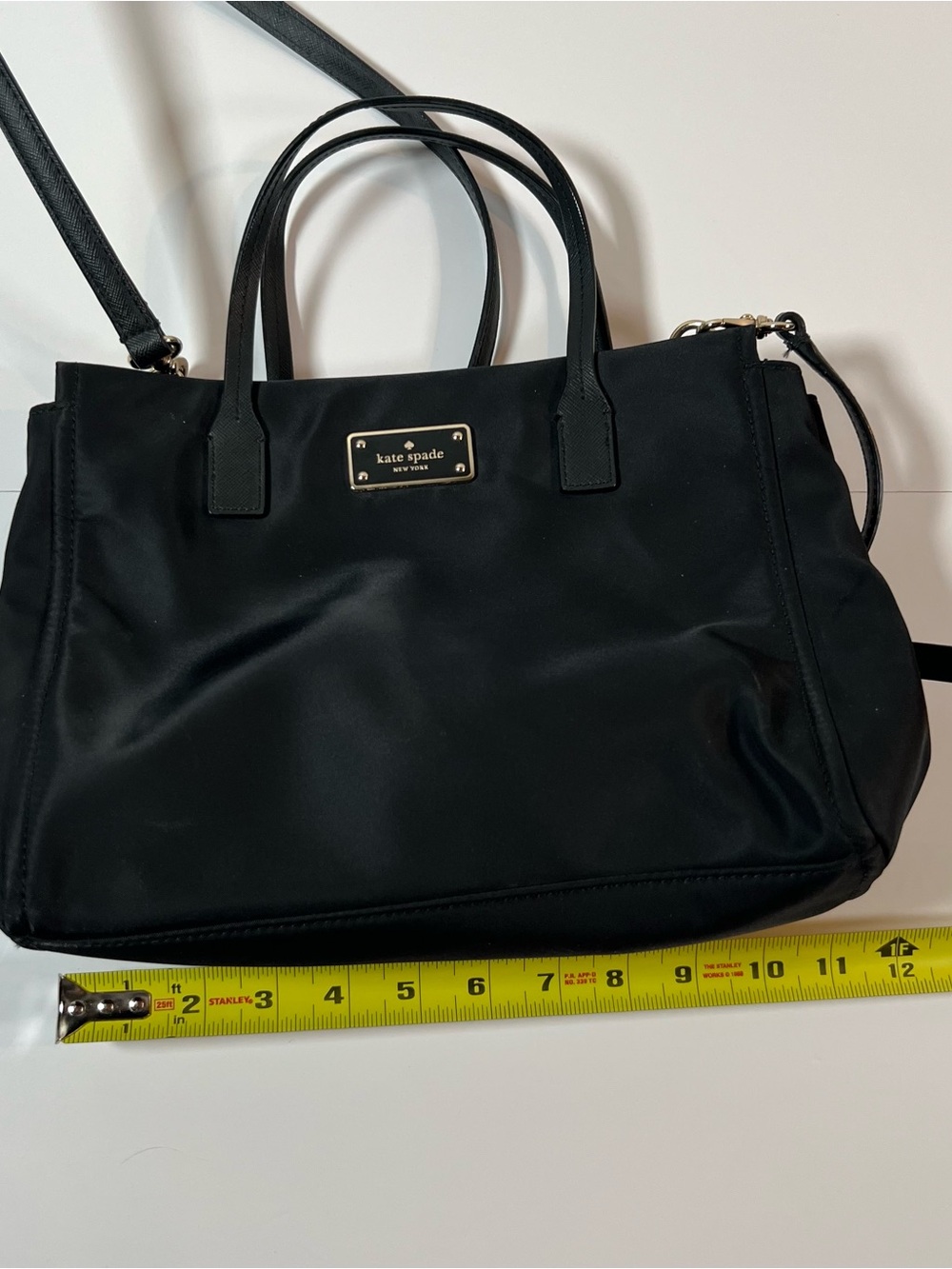 Kate Spade Black Nylon Satchel Crossbody Bag - Picture 10 of 10